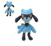 16-31 cm Pokemon debout Lucario brillant Peluche poupée mignon Mega Riolu Animal Peluche qualité Peluche jouet enfants Halloween cadeaux-Riolu