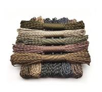 16,4 pi/5 m Corde de parapluie 7 coeurs avec un diamètre de 4 mm pour le camping extérieur, les bracelets faits à la main, les lignes de lavage, les situations d'urgence, les affaires de camping camou