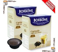 16 Capsules Café Macchiato borbone Cortado 100% Compatibles Lavazza A Modo Mio