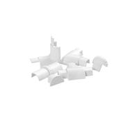 16/8 D-profil - Kit d'adaptateurs pour galerie de câbles - blanc