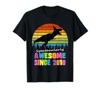 16 Ans 16e Anniversaire génial Depuis 2010 Dinosaure Garçon T-Shirt