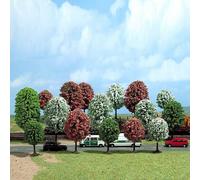 16 arbres fleuris pour diorama de 7 à 12.5 cm - BUSCH 6484