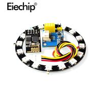16-bit -ESP01 -1set Module WIFI sans fil ESP8266 ESP-01, Module de contrôleur de panneau de lampe LED rvb WS2812 pour kit d'affichage LED électronique Arduino DIY