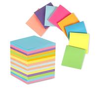 16 blocs-notes autocollants 3 x 3 pouces, blocs-notes autocollants aux couleurs vives, faciles à poster pour la maison, le bureau, le cahier, 800 feuilles de notes autocollantes adhésives colorées
