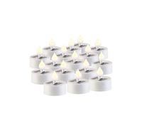 : 16 bougies plates à LED avec chargeur solaire et capteur de luminosité