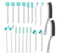16 Brosses De Nettoyage De Crevasses, 2 Brosses En Plastique, Brosse À Bouteille Pour Le Nettoyage, Brosse De Nettoyage D'Angle, Outil De Nettoyage De Crevasses