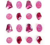 16 cabochons adhésifs GRAINE CREATIVE roses 20 mm Rose G