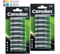 16 CAMELION AA BATTERIES SUPER HEAVY DUTY Long Life R6P UM3 1.5V 8BL 2027 NEUF
