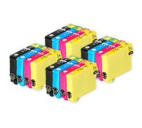 16 Cartouches d'encre remplacer Epson T1291, T1292, T1293, T1294 (T1295) non-OEM