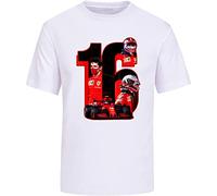 16 Charles Leclerc Mens T-Shirt Racing Mens Tee WhiteM