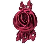 16 cm 3D Rose Fleur Appliquée avec Perles pour Robe de Mariage Faite à la Main Couture pour Robe