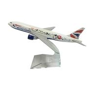16 Cm pour British Airways Truncatum Boeing B777 Modèle d'avion en Métal Moulé sous Pression 1: 400 Modèle d'avion Préfabriqué Avion moulé sous Pression(Plum Flower b777)