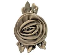 16 cm Rose Fleur Appliquée avec Perles pour Robe de Mariage Faite à la Main Couture pour Robe
