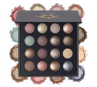 16 Color Baked Eyeshadow Palette, Matte Shimmer Metallic Eyeshadow Palette, Long Lasting Eye Shadow，Long Lasting High Pigmented Blendable Smokey Eye Shadow Powder Makeup