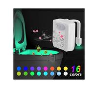 16 color toilet light atmosphere light toilet night light mini hanging intelligent automatic human body sensing led night light