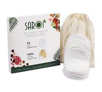 16 Coton Demaquillant Reutilisable | lingette demaquillante lavable | Pack de 16 Coton Demaquillant Lavable avec un Sac à linge