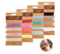 16 Couleurs Cordon Ciré pour Bracelet, 80 Yards Cordon Coton Ciré pour Bracelet DIY, Rouleaux De Cordon Ciré pour La Fabrication De Bijoux, Fil Bracelet Macramé, Cordon pour Bijoux Tressage Artisanat