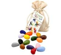16 Couleurs Crayons Cailloux Sachet Coton Mousseline Crayon Rocks Multicolore G