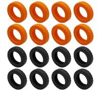 16 Couvertures De Tronc, Cyclisme Universel en Silicone, Protection Contre Les Roues Protectrices, Accessoires À Bagages (Noir, Orange).