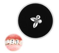 16 Crystal Dentaire Pas de colle incluse,Ornements Dentaires Dentaires Dentaires Cristal Ornements Dents Bijoux décoration Ongles Bijoux Blanc Strass de Cristal de Gemme