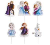 Dekora Design – Pics à gâteau Reine des Neiges – 8 modèles, 16 unités Multicolore