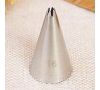 #16 Douille de glaçage en forme d'étoile ouverte en acier inoxydable pour décoration de gâteaux Outils de pâtisserie par défaut