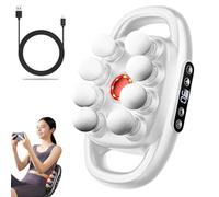 16-Drive 8-Head Massage Gun Set, 2025 New 8 Head Massage Gun Deep Tissue, with 9 Levels & 9 Modes for Thighs, Arms, Waist, Back, Full Body Muscle Pain Relief, Ideal Gifts for Women Men (8-head White)