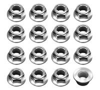 16 Écrous D'Échappement Hexagonaux M8, Goujons D'Échappement M8 X 1,25, Écrous De Collecteur D'Échappement De Voiture，Goujons Autoblo Quants, Adaptés Bmw E30 Série 3