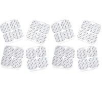 16 électrodes de rechange axion de 4x4 cm | Pour électrostimulateur TENS et EMS | Réutilisables et auto-adhésifs avec connecteur filaire de 2 mm (Lot de 2)