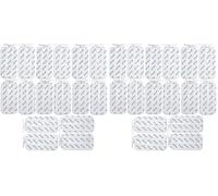 16 électrodes pour électrostimulation 10x5 cm axion - Réutilisables et autocollantes | Connecteur 2 mm avec fil (Lot de 2)
