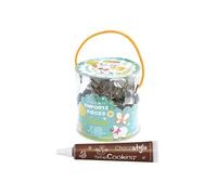 16 emporte-pièces Nature + 1 Stylo chocolat Multicolore G