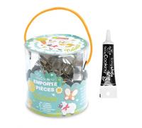 16 emporte-pièces Nature + Stylo de glaçage noir Scrapcooking