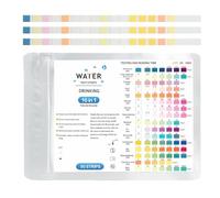 16 en 1 50 Pièces Bandelettes de Test, Test Aquarium avec Papier PH pour Test Dureté de l'Eau et Analyse Qualité Complète, pour Potable, Robinet, Puits, Piscine, Détection Rapide, Précise et Fiable