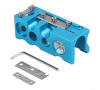 16 en 1 Cue Tip Shaper en alliage d'aluminium, outil de billard professionnel pour façonner et polir les pointes de queue, compact pour les joueurs (rouge)