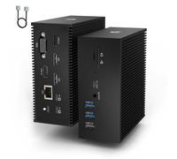 16 en 2 Station d'accueil USB C, Hub USB C Dual Monitor pour MacBook Pro/Air, Triple Display USB C Dock avec 2 4K HDMI, VGA, USB-C 3.0, 5 USB A, Ethernet, SD/TF, 100W PD pour HP, Dell