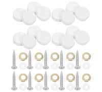 16 Ensembles Clou Décoratif Miroir en Acier Inoxydable Blanc