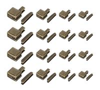 16 ensembles de kit de réparation de fermeture éclair en métal - Épingles d’insertion pour fermeture éclair - Stoppeurs de fermeture éclair pour vestes - Pièces de rechange pour réparation et couture