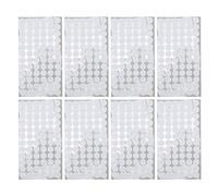 16 Feuilles de Points Auto-adhésifs à Crochets et Boucles, empêchent Le Glissement, Bandes Auto-adhésives de Forme Ronde, Blanches