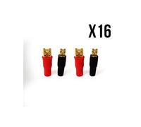 16 Fiches terminal - 2 x Rouge 4.8mm - 2 x Noir 2.8 mm - C.ASS CT40
