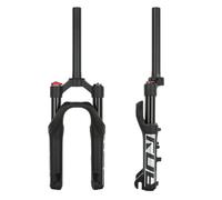 16" Fourche pneumatique VTT 1-1/8" fourche à Suspension droite 9*100mm QR | Débattement 60mm Fourches avant de freins à disque, pneu max de 2.5 pouces, fourches de vélo enfants