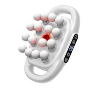 16-Head Massage Gun Set, Deep Tissue Neck Massager with 16 Heads, 30 Levels & 3 Modes, for Tissue, Back, Shoulders, Legs, Pain Relief (White)