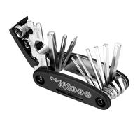 16 in 1 Kit Reparation Velo, Outil Velo, Kit Outils Velo Kit Complet, Accessoires VTT Outil Multifonctions, Multitool Velo, Outillage Velo, Kit Velo Reparation Poche pour Vélo de Montagne électrique
