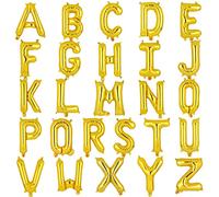 16 Inch Lettres I Doré Helium Ballon Petit Mylar Alphabet Ballons Anniversaire Fête Prénatale Mariage Décoration 40cm Or I