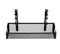 16 inch Under Desk Cable Management Tray | Métal robuste, pince réglable, câbles faciles d\'accès