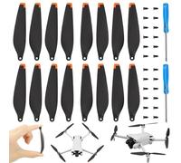 16 Lame D'hélice à Faible Bruit Accessoire pour Drone Hélices Remplacement avec 2 Tournevis et 24 Vis Compatibles avec Les ModèLes Mini 3,Mini 3 Pro et Mini 4 Pro