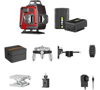 16 lignes de niveau laser, quatre têtes laser, visibilité à 360 degrés, télécommande, standard