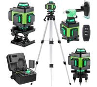 16 Lignes Niveau Laser 4D Ligne Croisée Ligne de Faisceau Vert Batterie Li-ion Télécommande Multifonctionnel Pour Carrelage