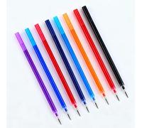 16 Mines effaçables multicolores, compatibles avec stylos Legami, 2 x 8 couleurs, pointe 0,7 mm, encre thermosensible, recharge pour écriture fluide et créative pour école et bureau