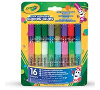 Crayola 16 Mini Washable Glitter Glue Multicolore