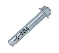 16 mm X 111 mm Ancrage à douille avec écrou hexagonal, vis d'expansion avec goujon fileté, cheville murale en métal expansible, ancrages à coin pré-assemblés pour béton, mur de briques (2 pcs)